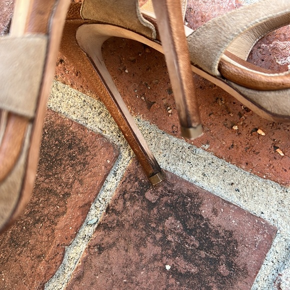 HERVE LEGER Suede / Leather Platform Sandal, Size 8.5. 🤎 - Picture 10 of 17